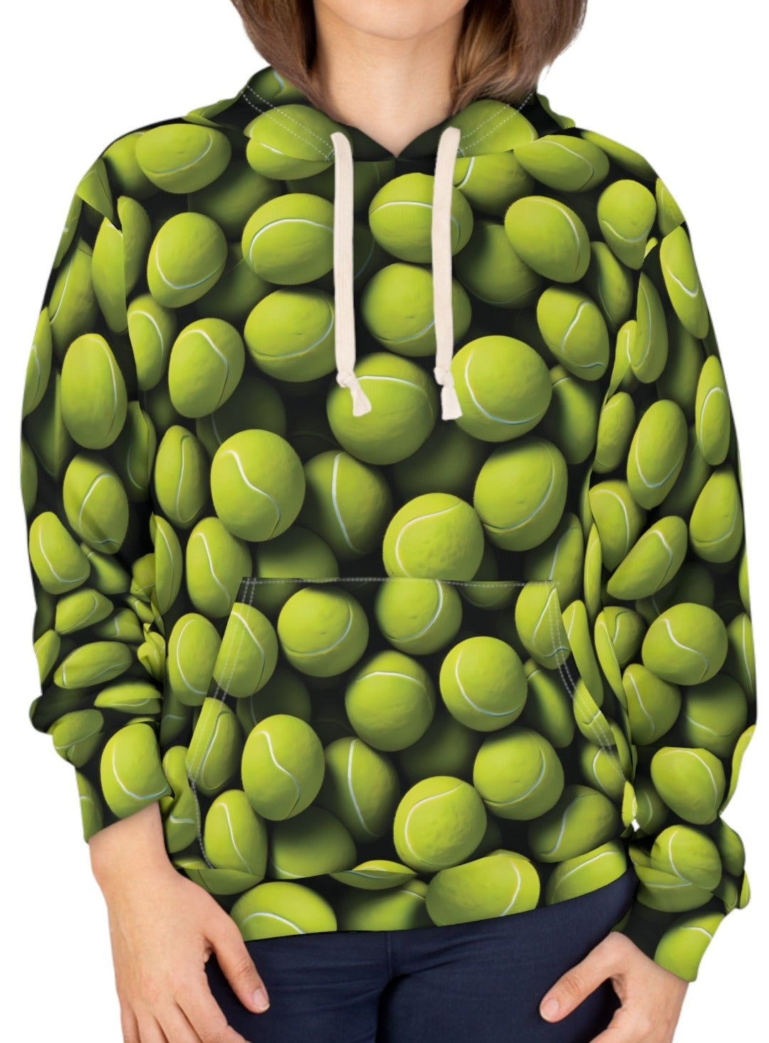 Tennis Balls Pattern Hoodie