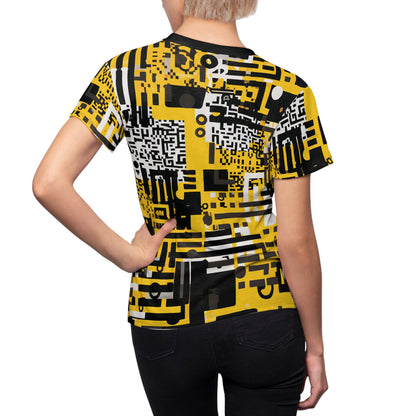 Yellow Black QR Code T-Shirt