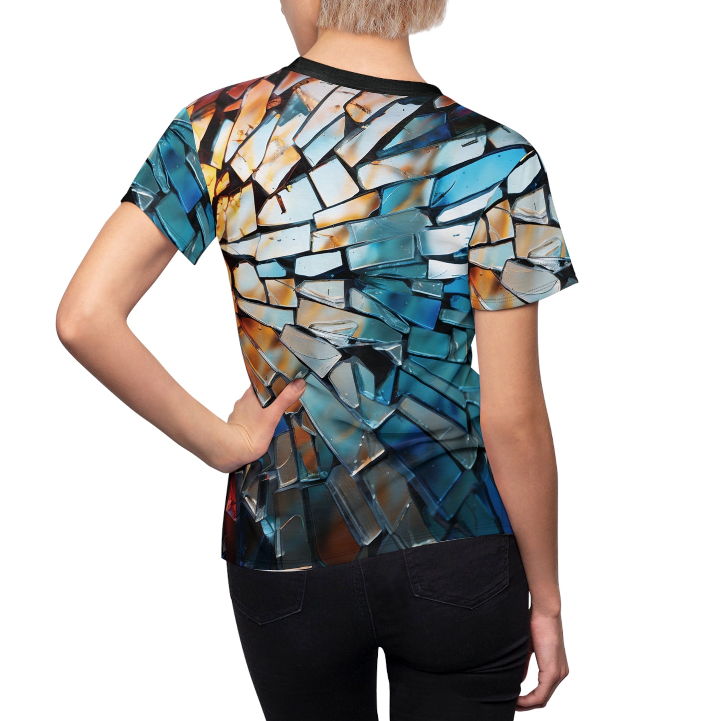 Broken Glass Shard Mosaic T-Shirt