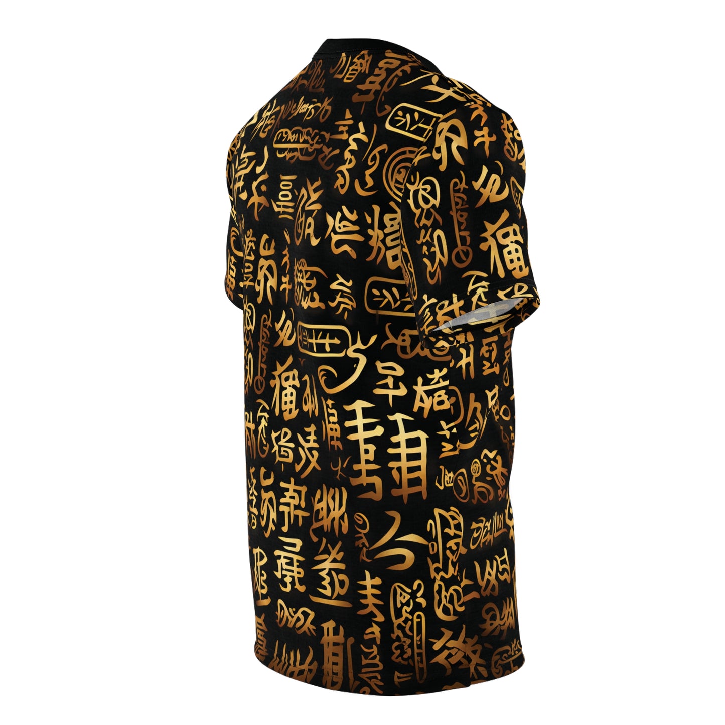 Black And Gold Chinese Symbols T-Shirt