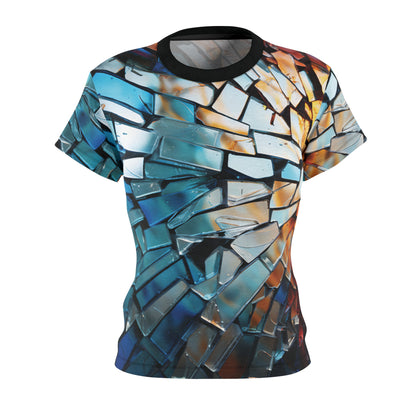 Broken Glass Shard Mosaic T-Shirt