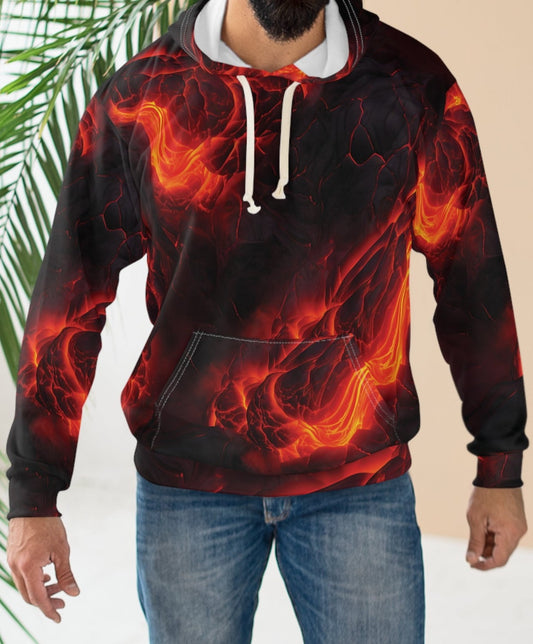 Volcano Lava On Fire Hoodie