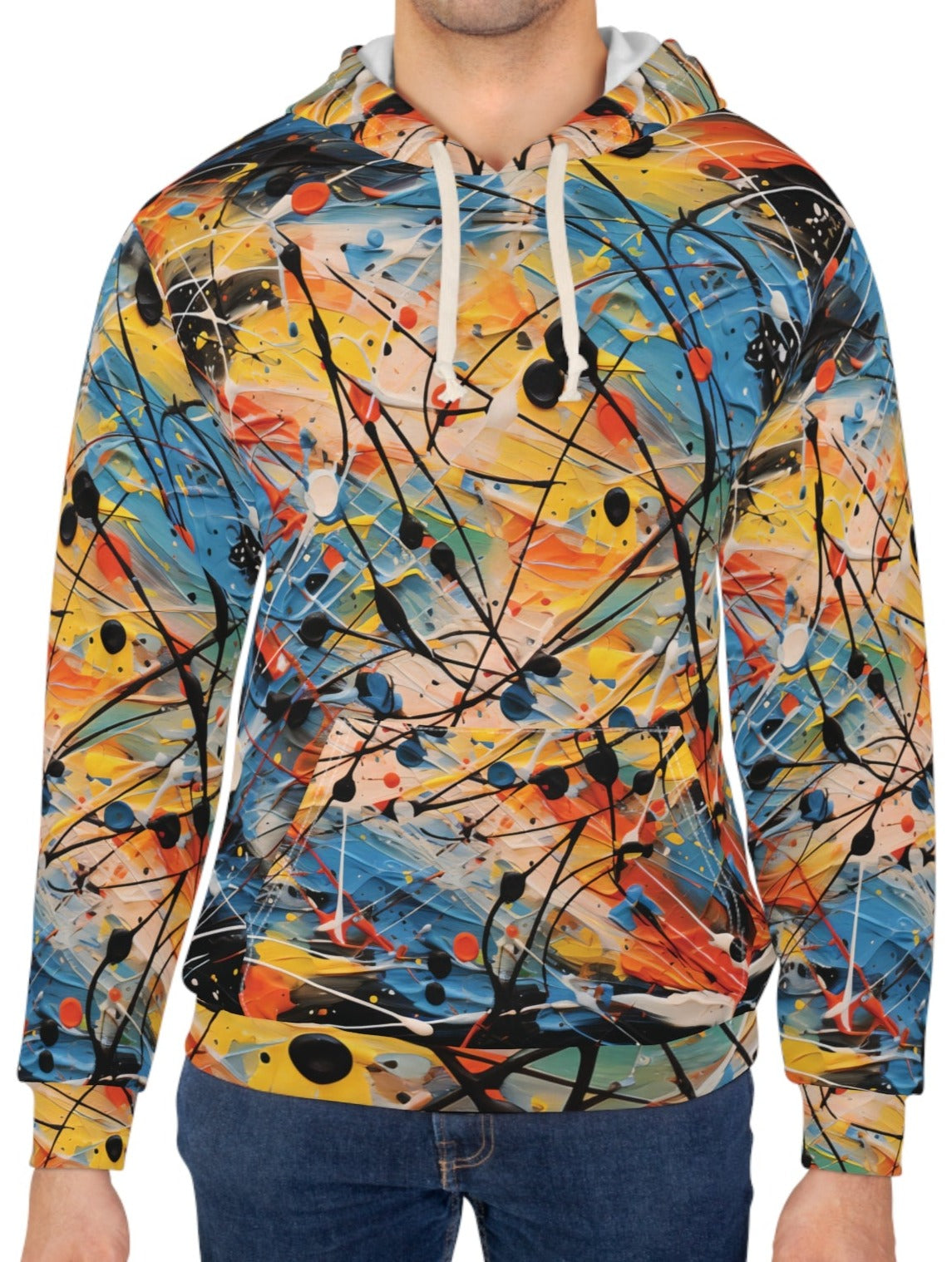 Abstract Inspiration Of Jackson Pollock Hoodie