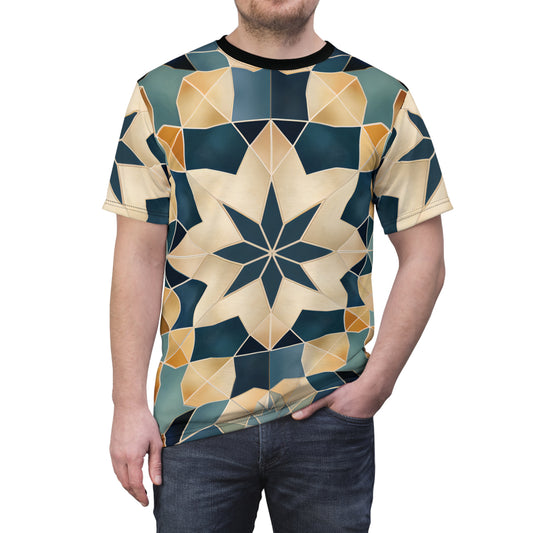 Moroccan Tile and Carpet Fusion T-Shirt