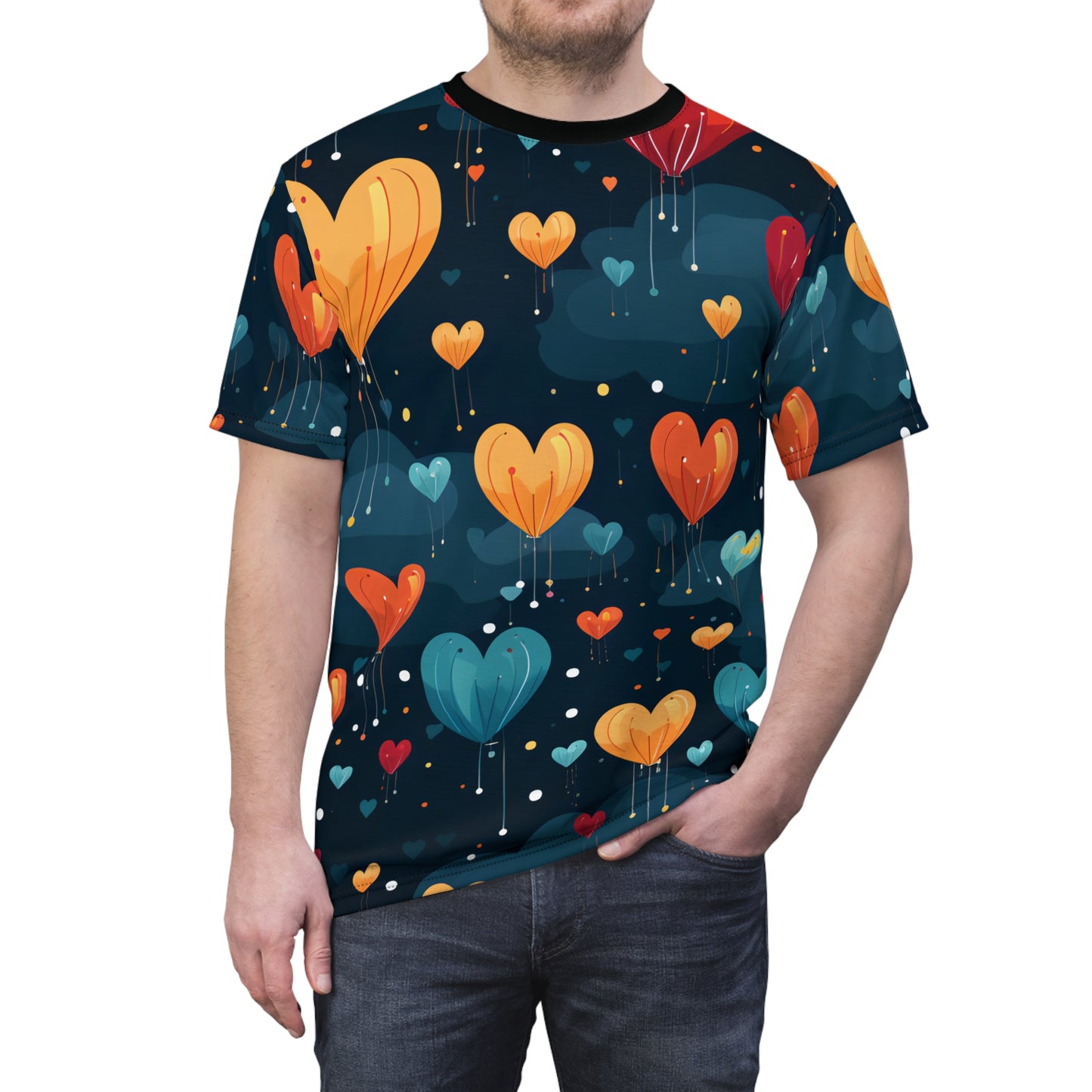 Hearts Rain Down Baloons T-Shirt