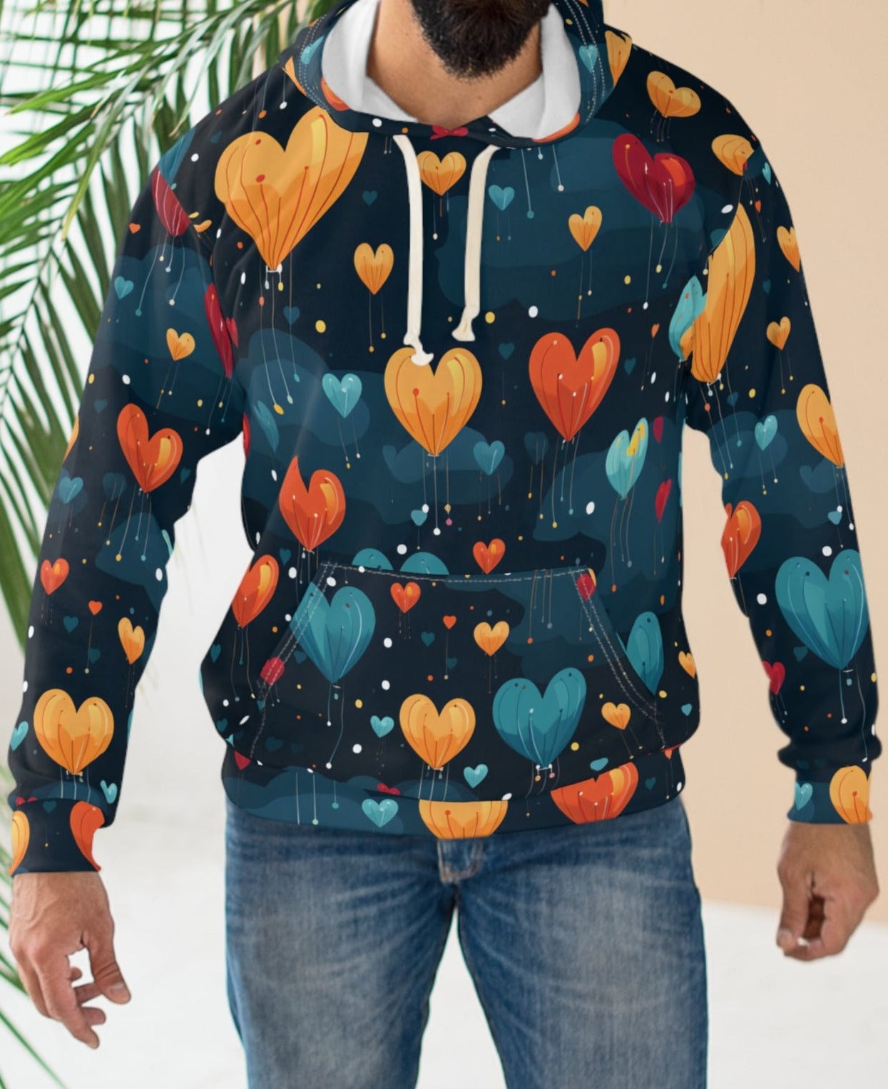 Hearts Rain Down Baloons Hoodie