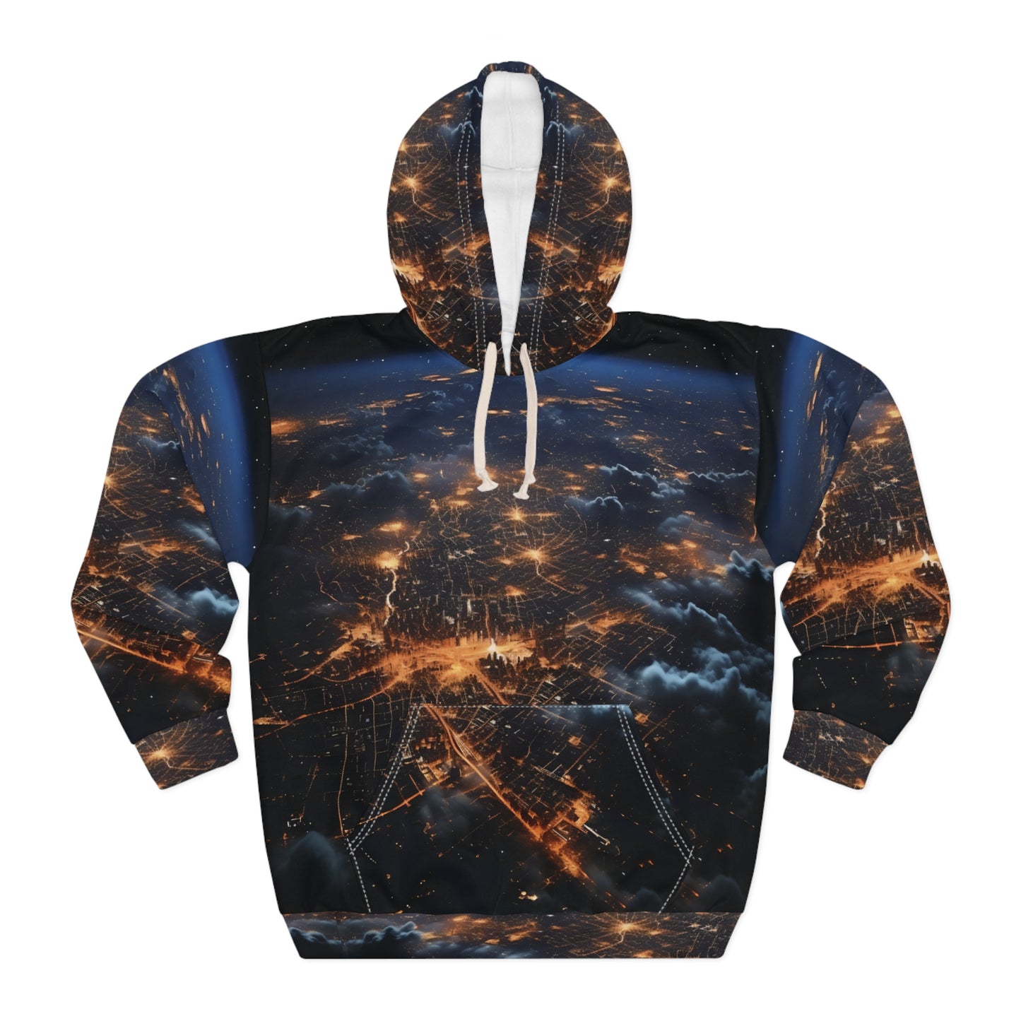 Night City From Space Hoodie