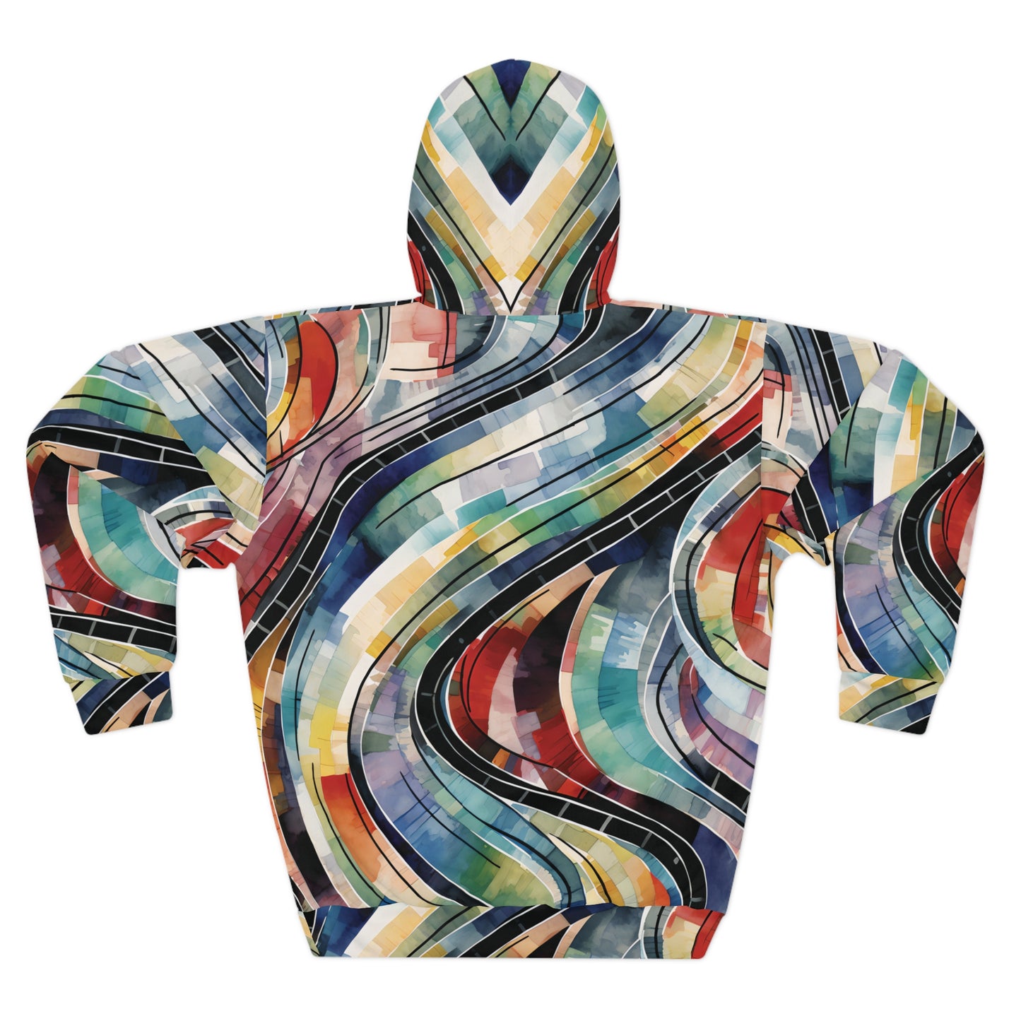 Artistic Crazy Paint Pattern Hoodie