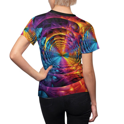 Vibrant Fractal Tunnel T-Shirt