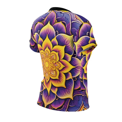 Purple Yellow Indian Mandala T-Shirt