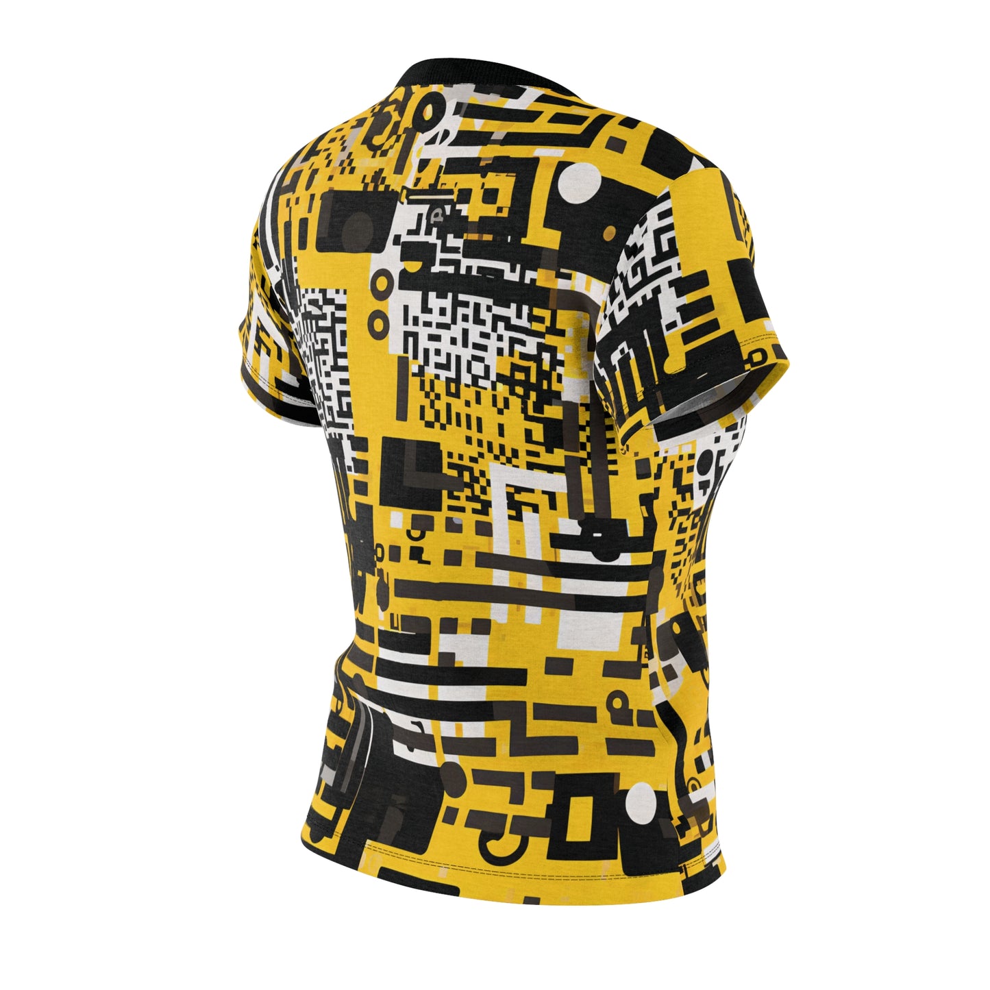 Yellow Black QR Code T-Shirt