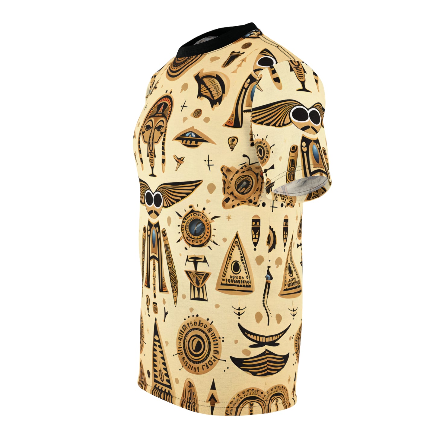 Egyptian and Aztec Hieroglyphics Fusion T-Shirt