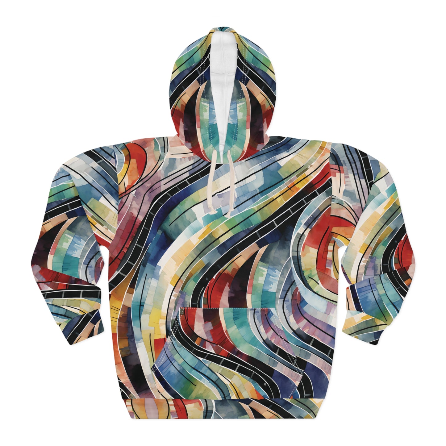 Artistic Crazy Paint Pattern Hoodie