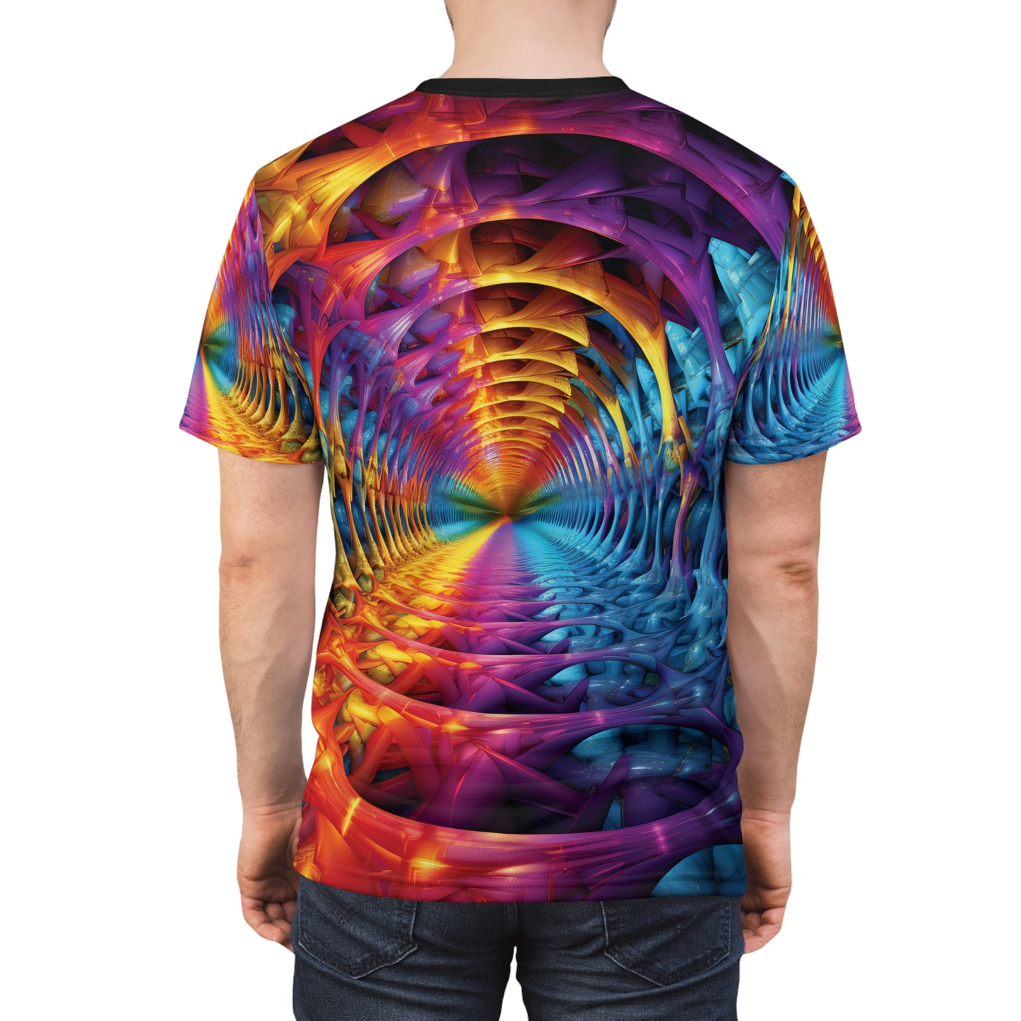 Vibrant Fractal Tunnel T-Shirt