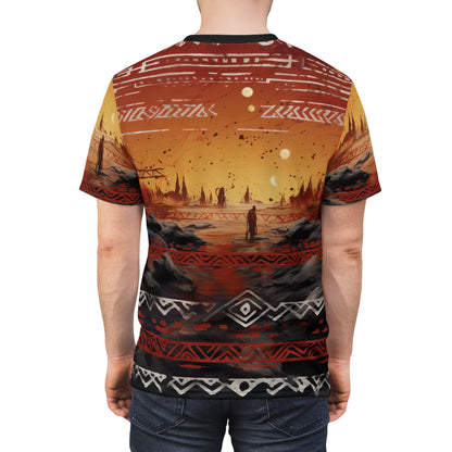 Lonely African Man At Sahara T-Shirt