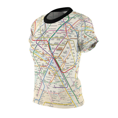 Paris Subway City Map T-Shirt