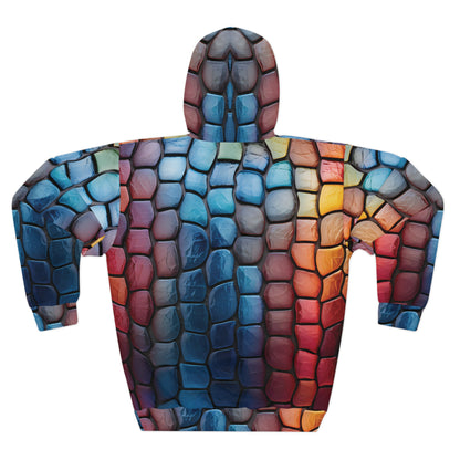 Glass Pebbles Colorful Mosaic Hoodie