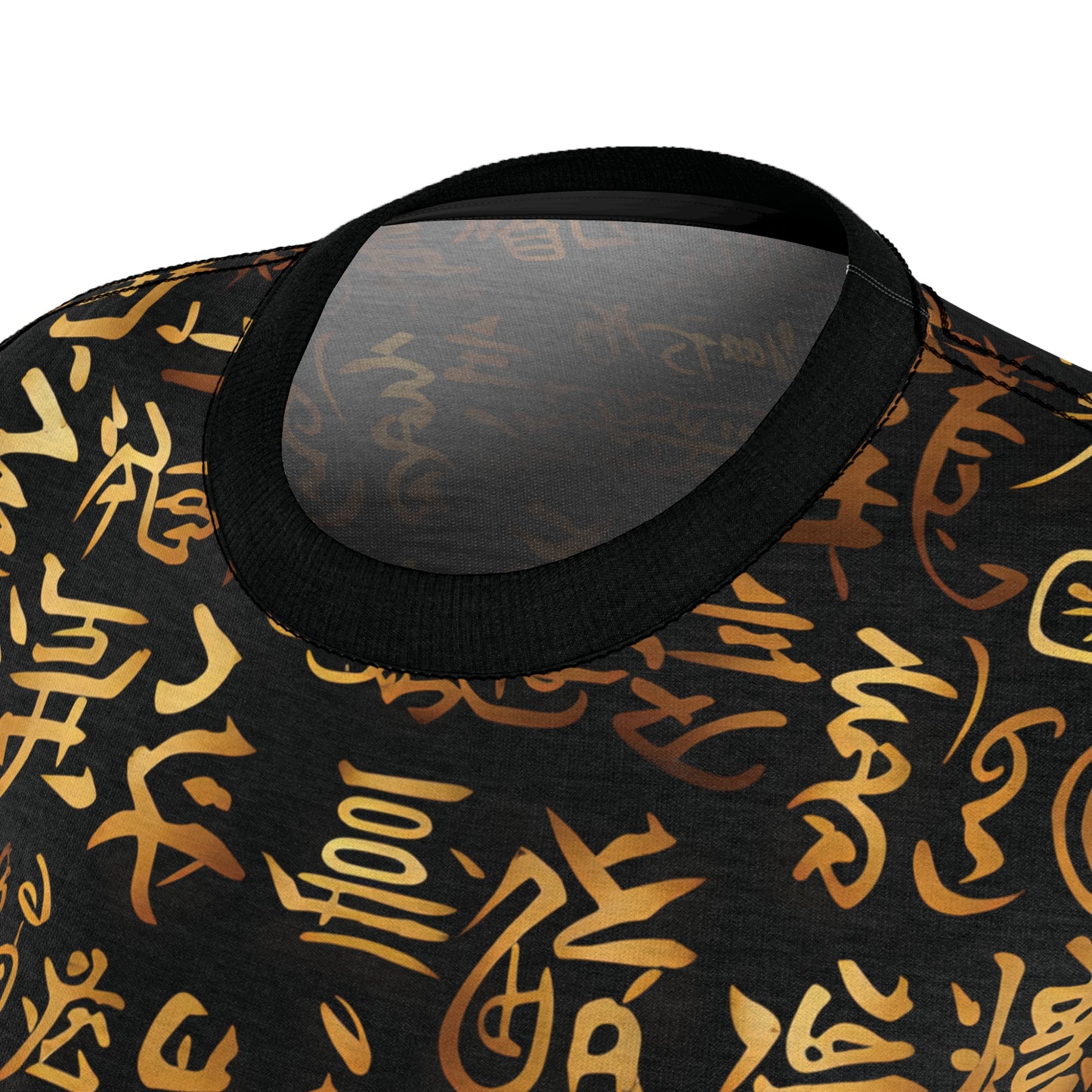 Black And Gold Chinese Symbols T-Shirt