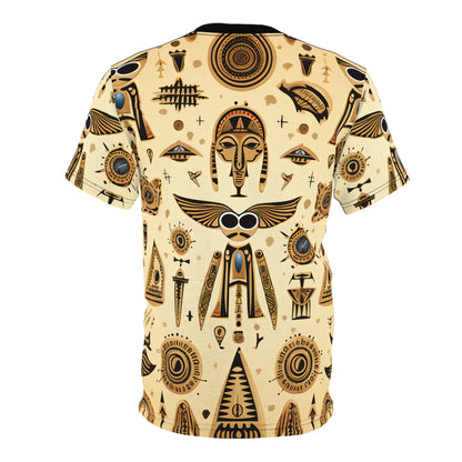 Egyptian and Aztec Hieroglyphics Fusion T-Shirt