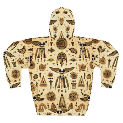 Egyptian and Aztec Hieroglyphics Fusion Hoodie