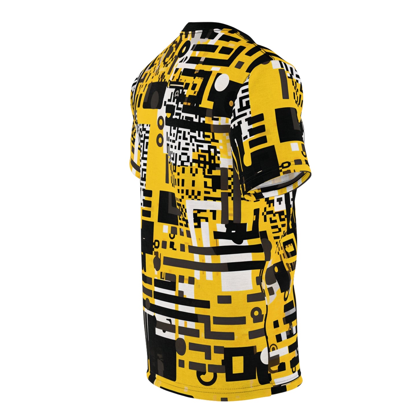 Yellow Black QR Code T-Shirt