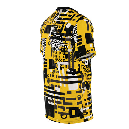 Yellow Black QR Code T-Shirt