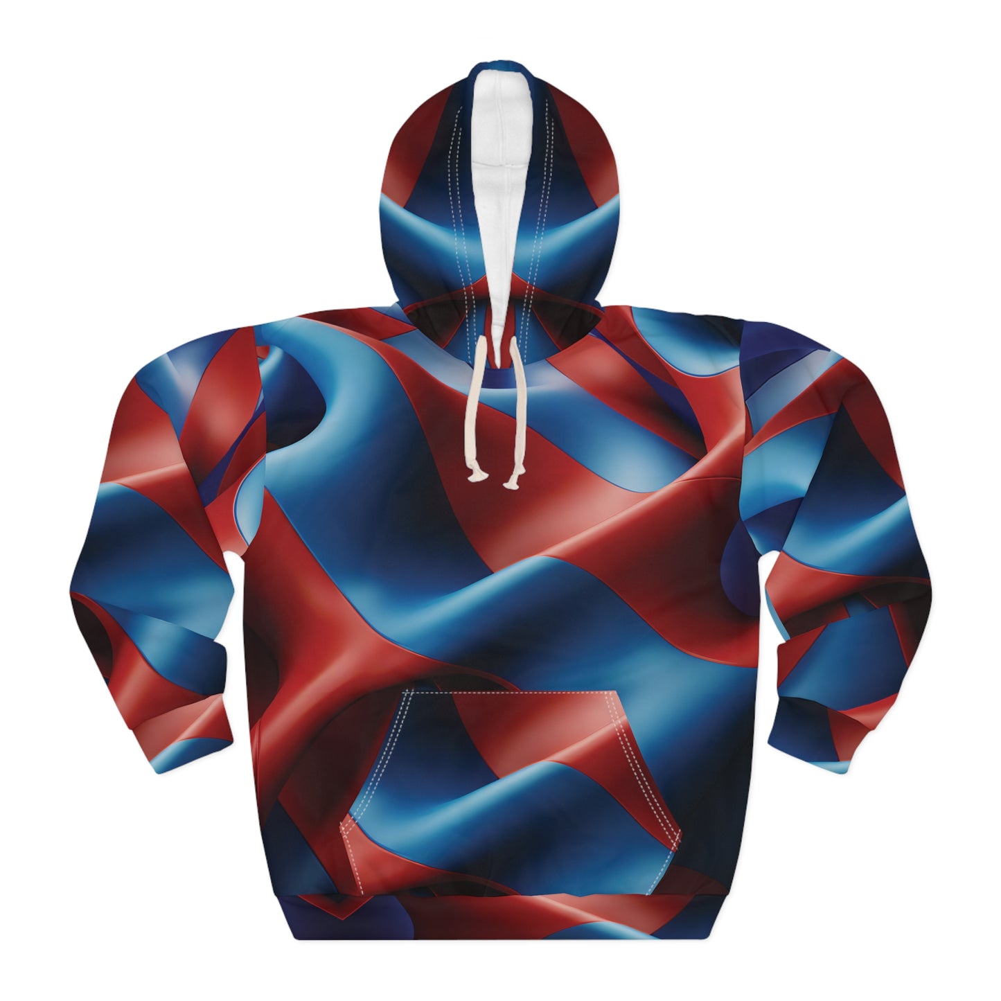 Red and Blue New Wave Hoodie