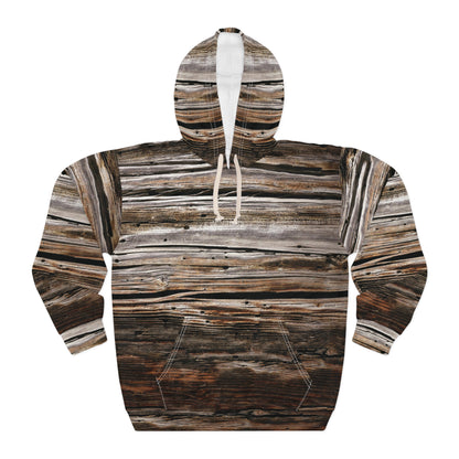 Old Wooden Pattern Hoodie