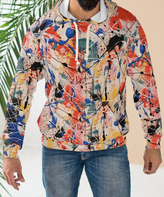 Abstract Jackson Pollock Inspired Hoodie
