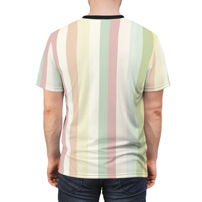 Pastel Vertical Stripes T-Shirt