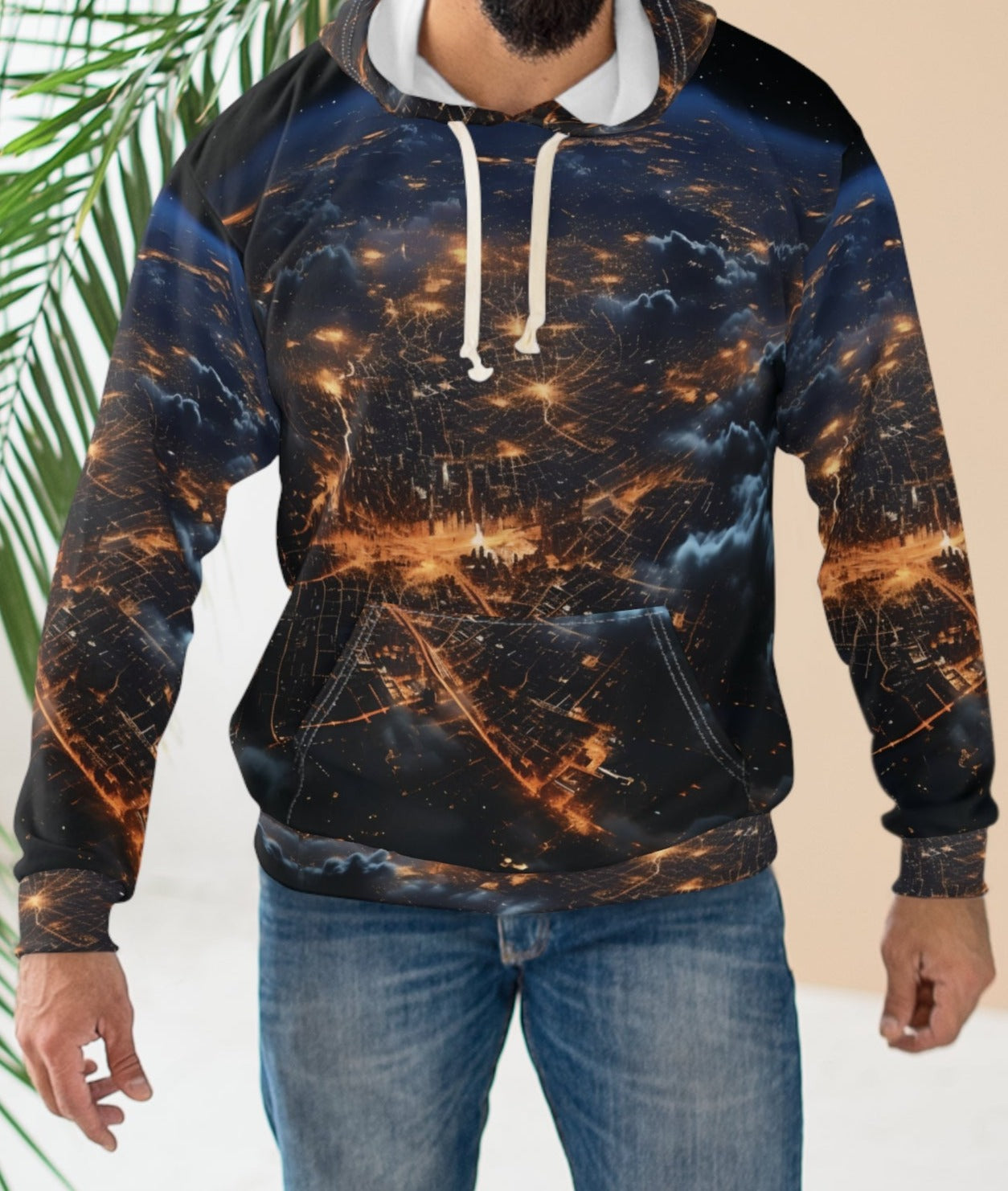 Night City From Space Hoodie