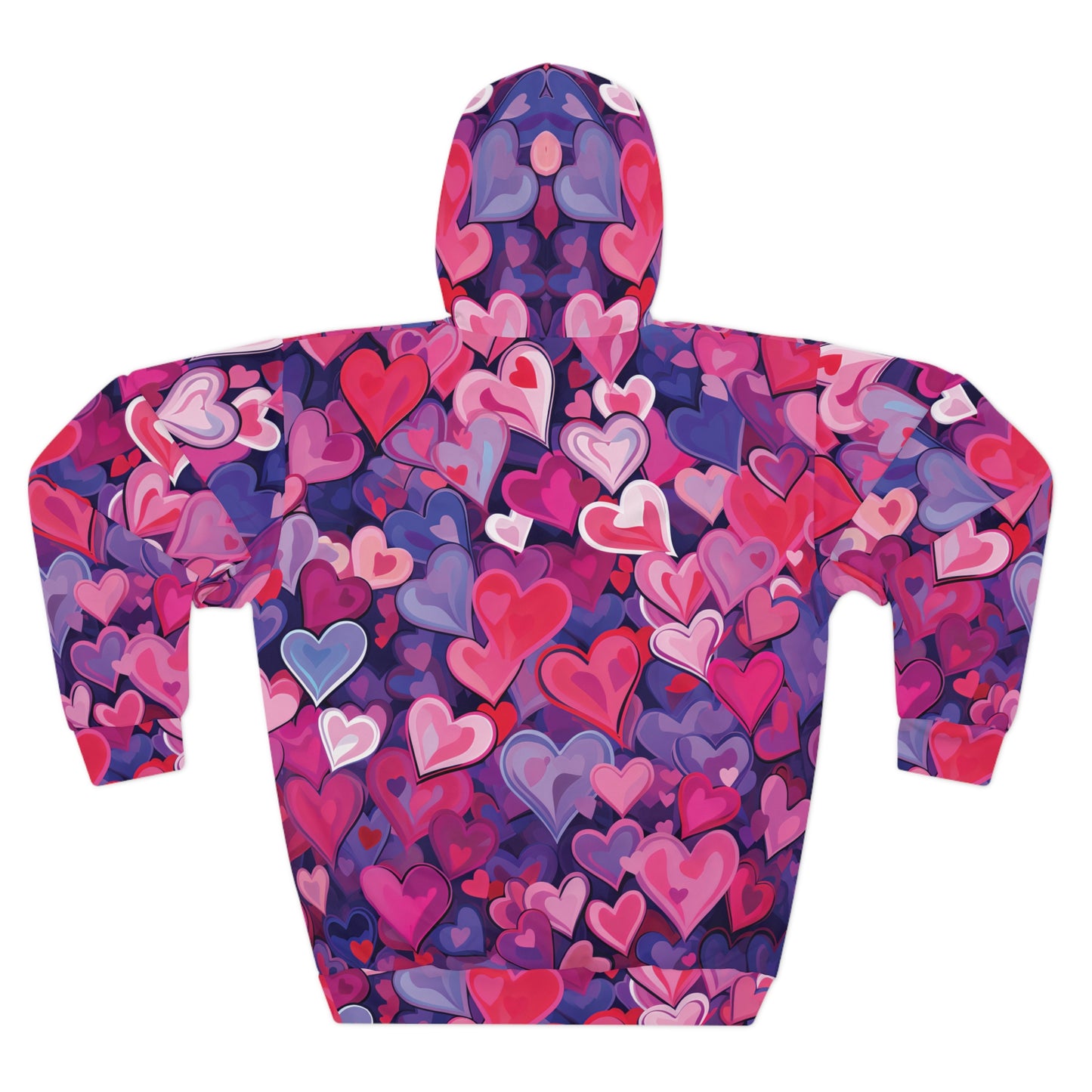 Not Only Vallentine Pink Hearts Hoodie