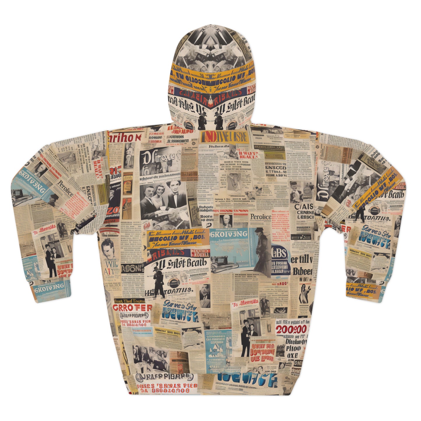 Vintage Newspaper Hoodie