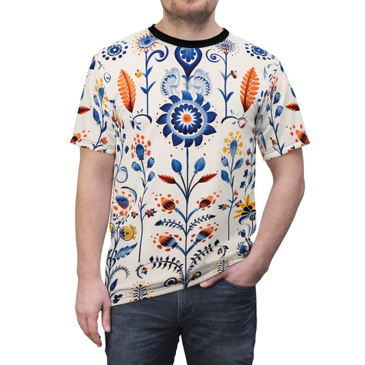 Traditional Flower Ornaments T-Shirt