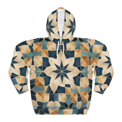 Moroccan Tile and Carpet Fusion Hoodie