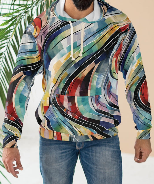 Artistic Crazy Paint Pattern Hoodie