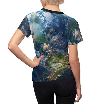 World Globe Map Inspired T-Shirt