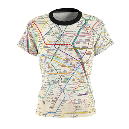 Paris Subway City Map T-Shirt