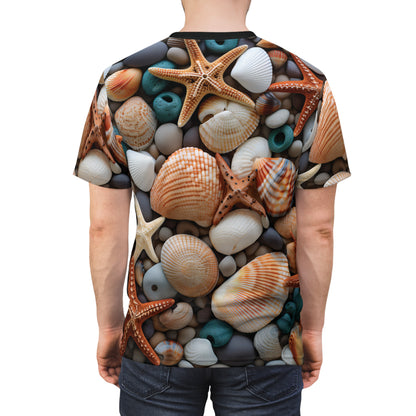 Rocky Beach with Shells T-Shirt