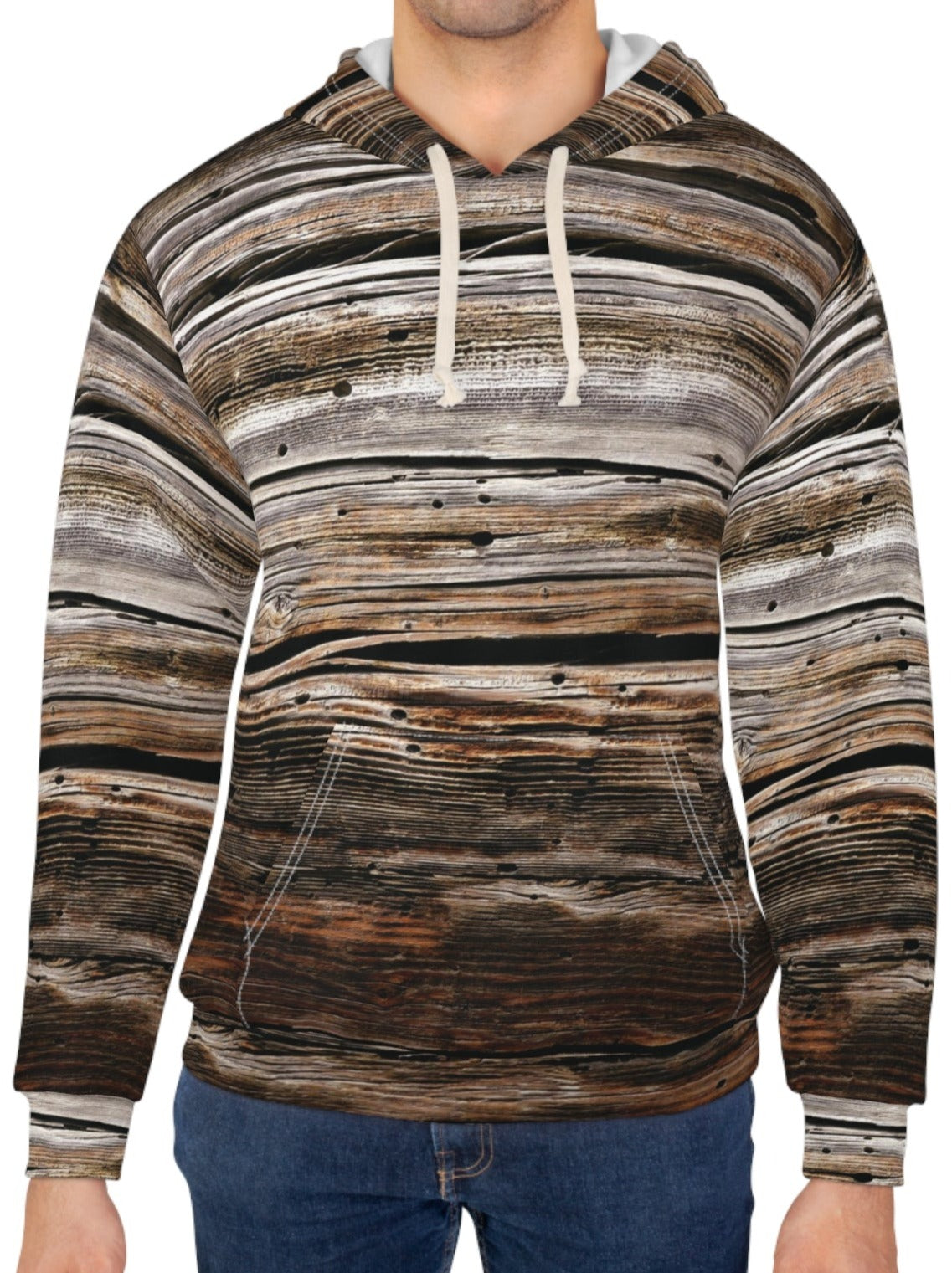 Old Wooden Pattern Hoodie