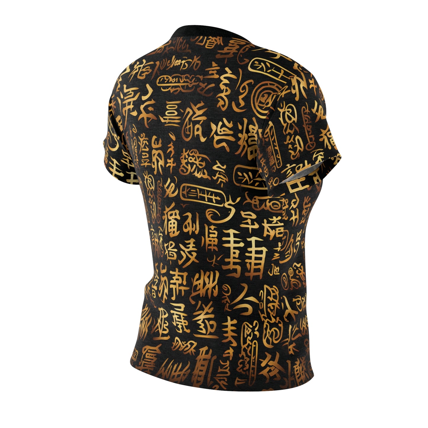 Black And Gold Chinese Symbols T-Shirt