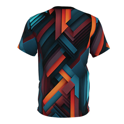 Abstract Prisms Pattern T-Shirt