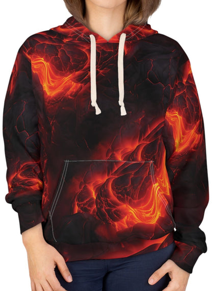 Volcano Lava On Fire Hoodie