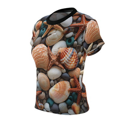 Rocky Beach with Shells T-Shirt