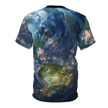 World Globe Map Inspired T-Shirt