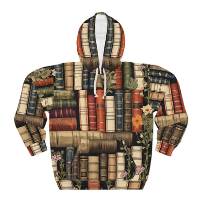 Vintage Bookshelf Hoodie