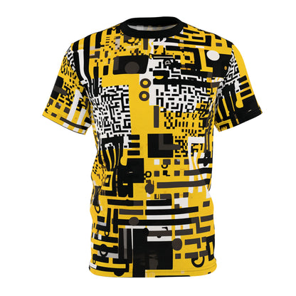 Yellow Black QR Code T-Shirt