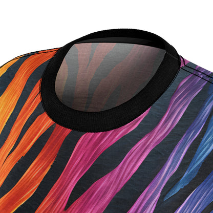 Colorful Electrifying Zebra T-Shirt