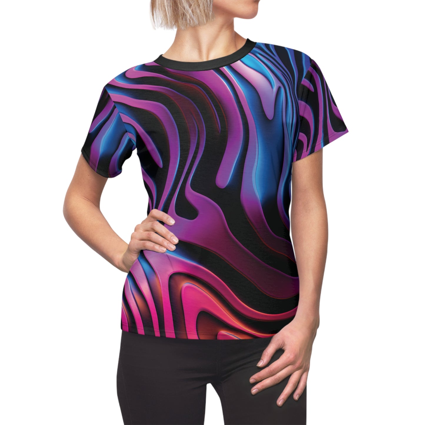 Stylish Colorful Zebra Skin T-Shirt