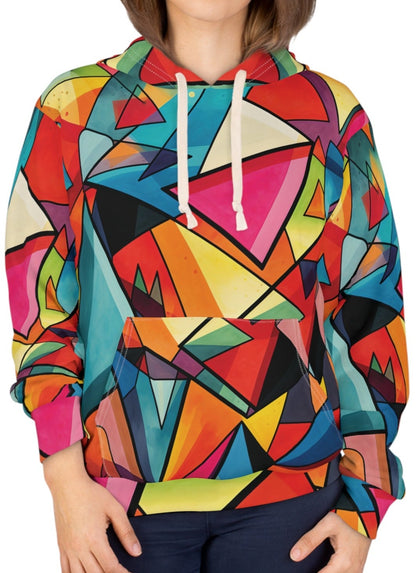 Geometric Shapes Abstract Artwork Hoodie